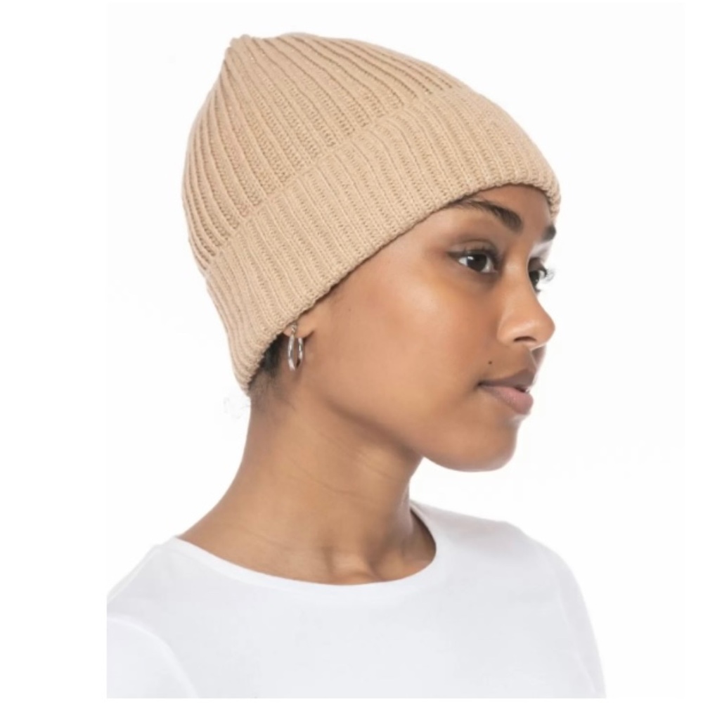Style & Co Women's Solid Shine Cuff Beanie, Camel